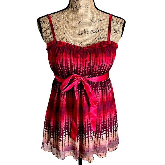 Mixit 100% Polyester Red Camisole Size XS Juniors - Picture 13 of 16